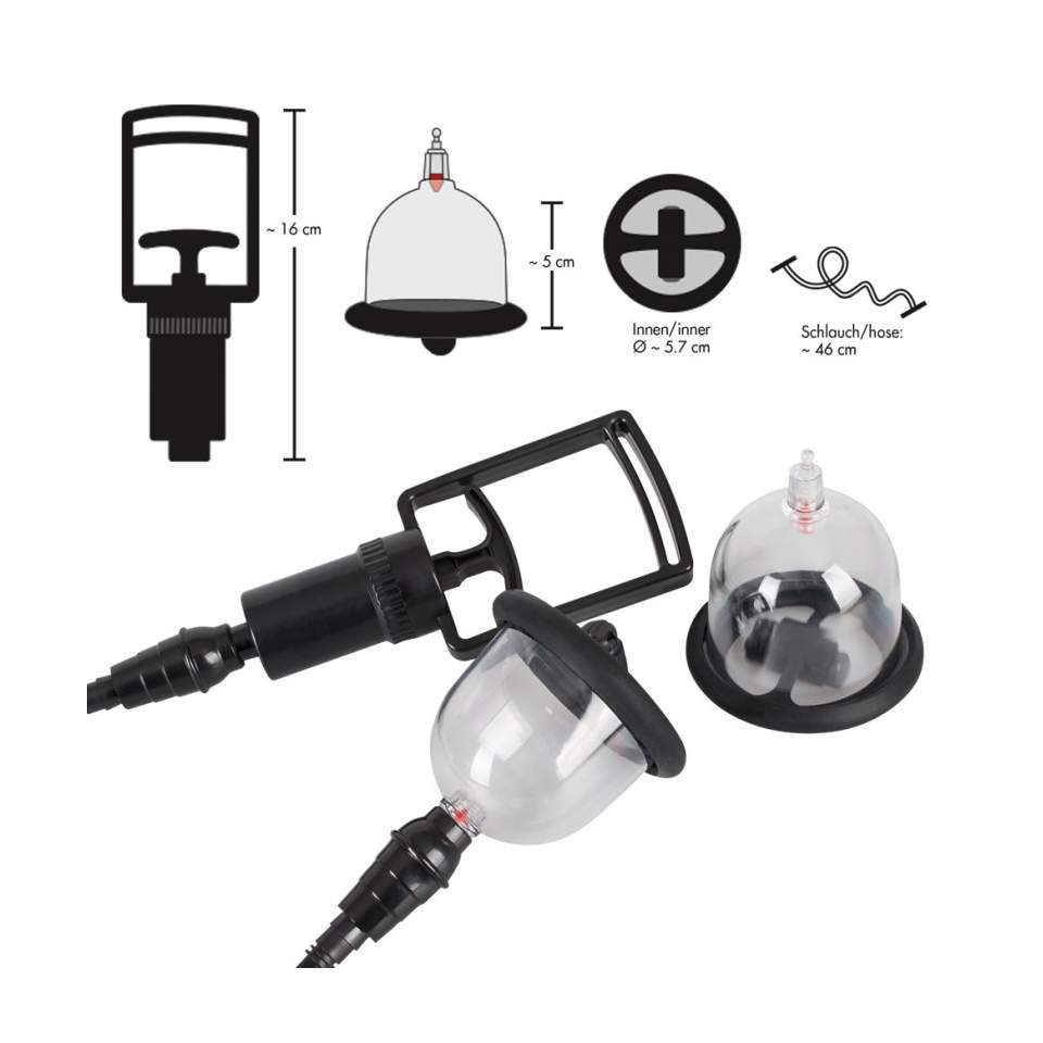 Pompka do sutków z wbudowanym mini wibratorem