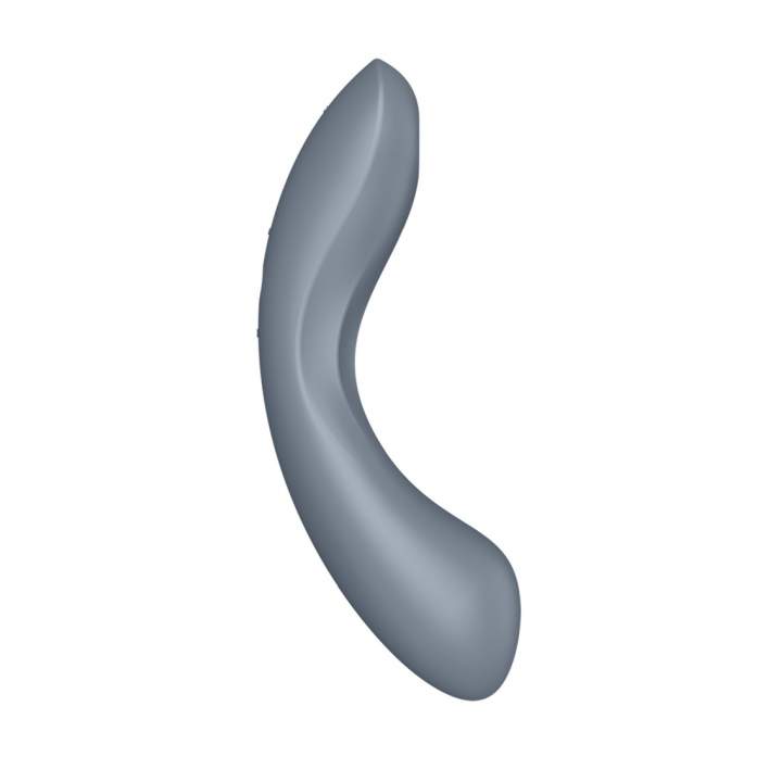 Wibrator wielofunkcyjny 3w1: do stymulacji łechtaczki oraz punkt G - Satysfyer Curvy w kolorze niebieskim