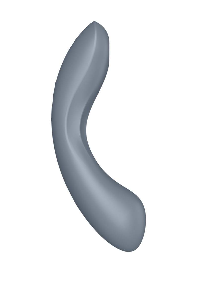 Wibrator wielofunkcyjny 3w1: do stymulacji łechtaczki oraz punkt G - Satysfyer Curvy w kolorze niebieskim