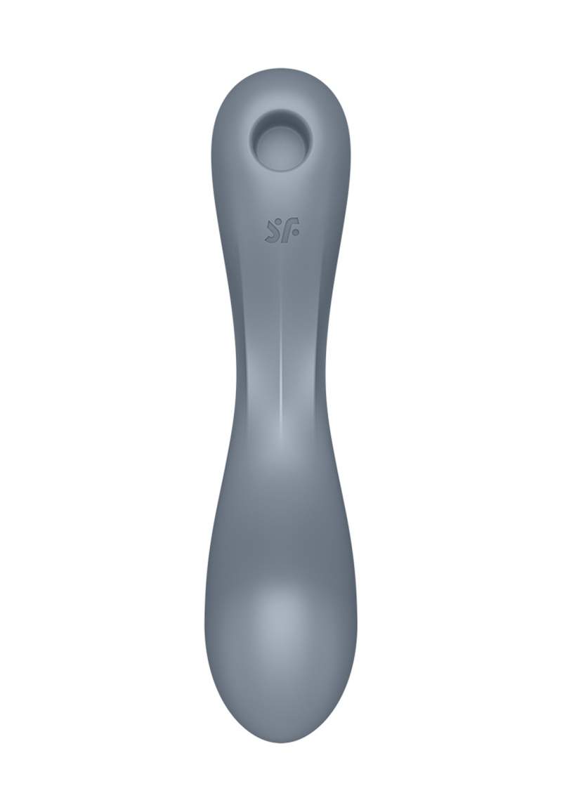 Wibrator wielofunkcyjny 3w1: do stymulacji łechtaczki oraz punkt G - Satysfyer Curvy w kolorze niebieskim