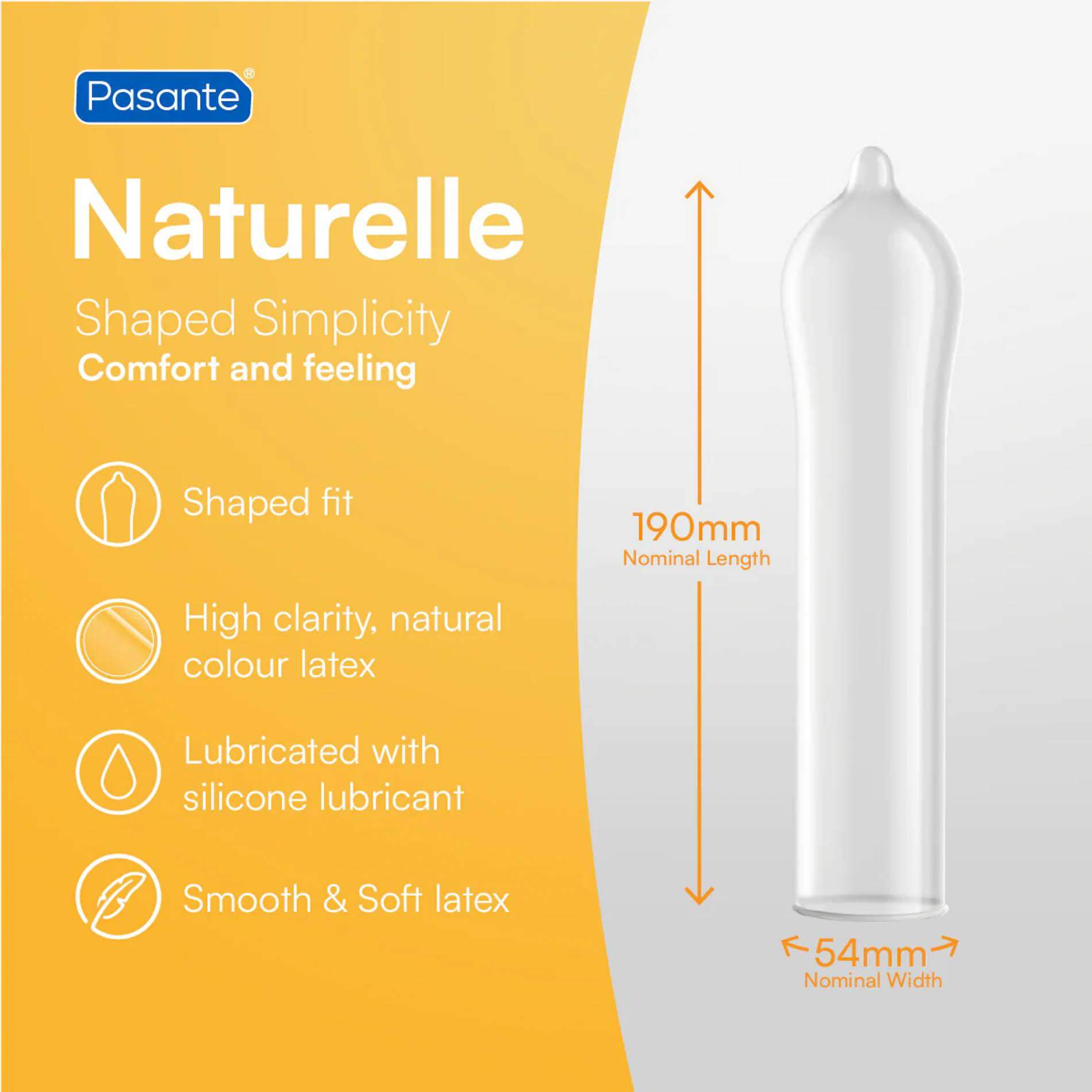 Pasante Naturelle prezerwatywy klasyczne: 3 sztuki
