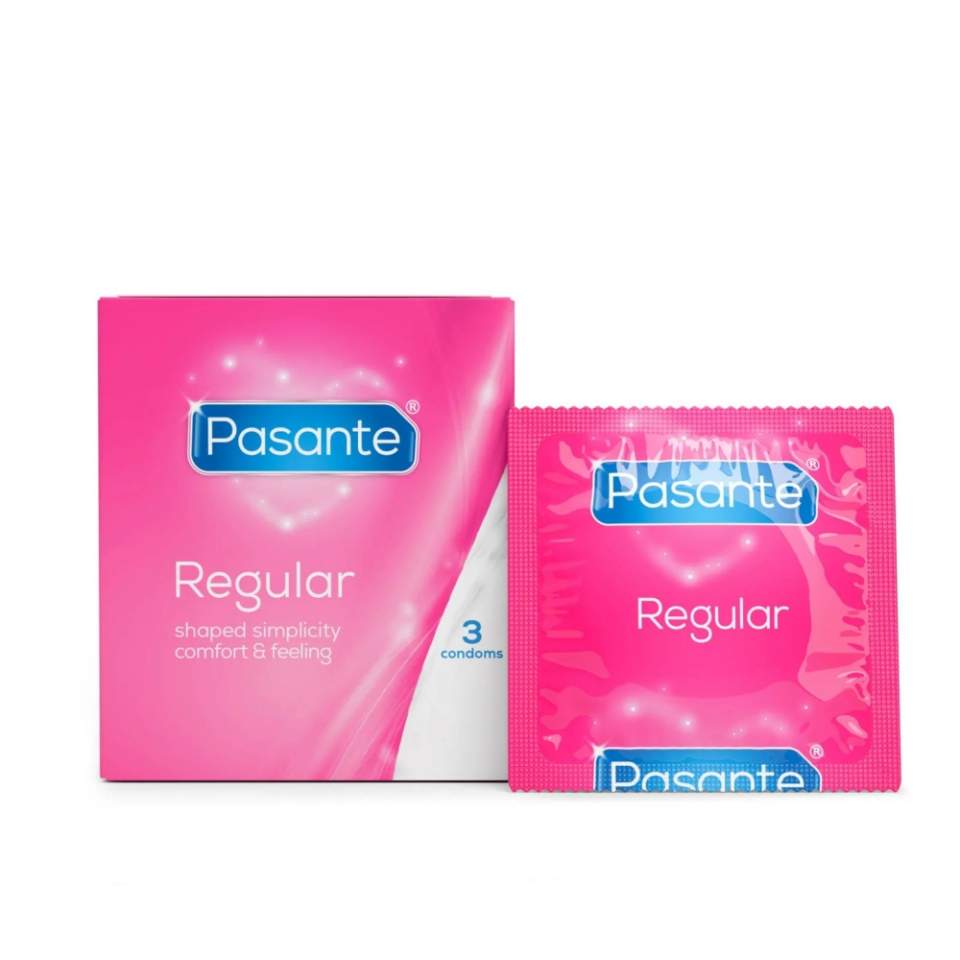 Pasante Regular – prezerwatywy zwężane: 3 sztuki