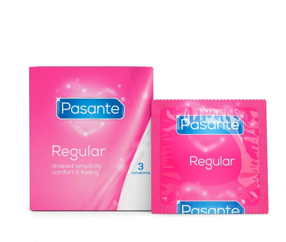 Pasante Regular – prezerwatywy zwężane: 3 sztuki