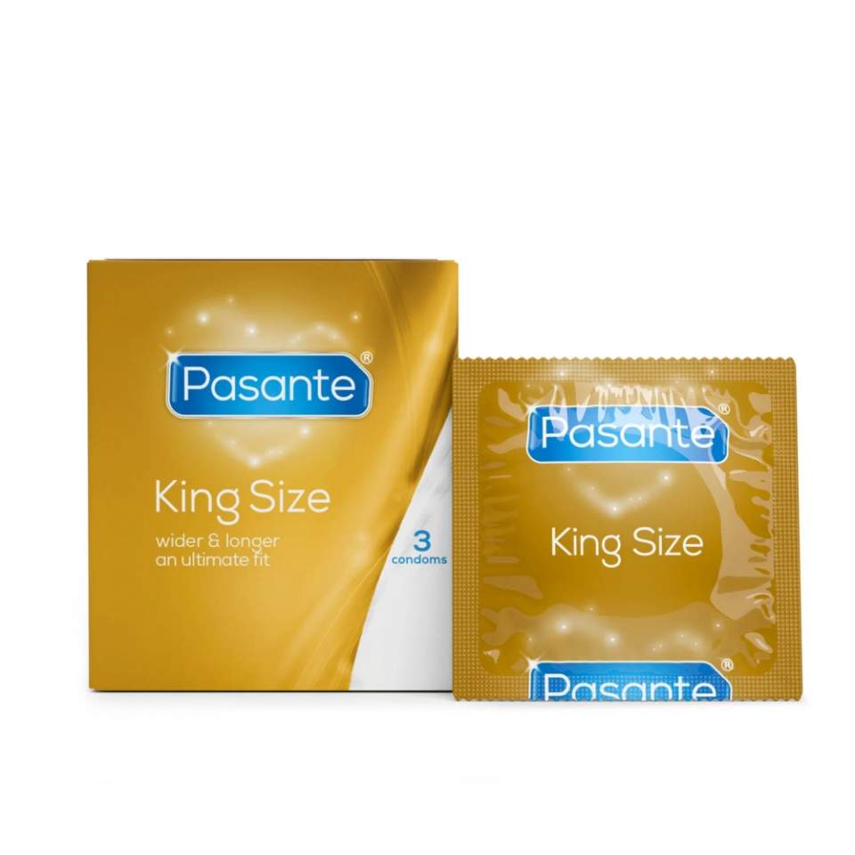 Pasante King Size – prezerwatywy szersze i dłuższe: 3 sztuki