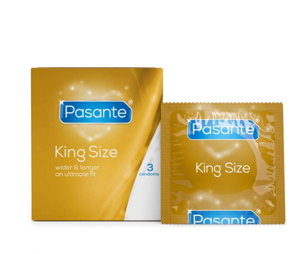 Pasante King Size – prezerwatywy szersze i dłuższe: 3 sztuki