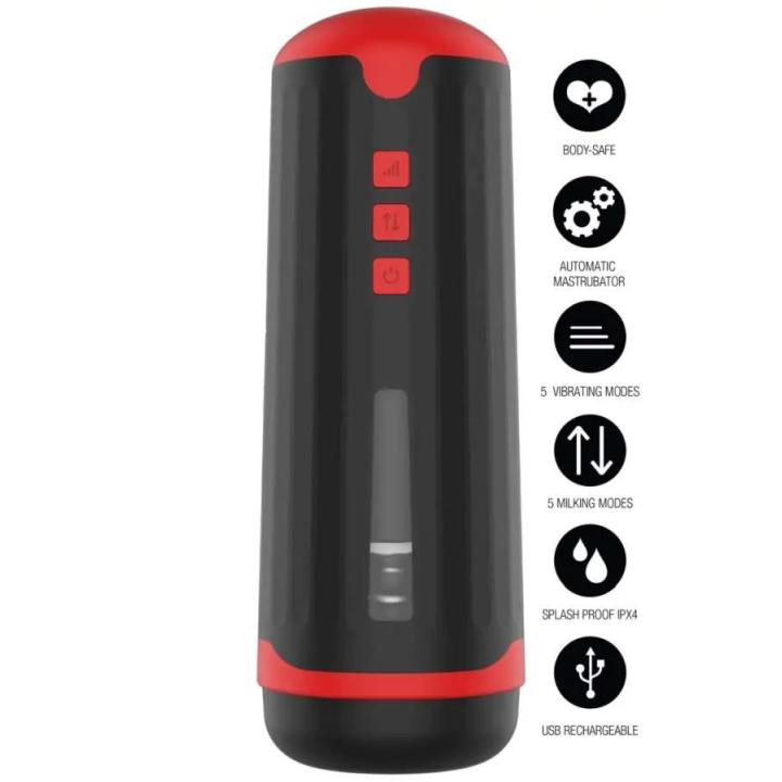Masturbator nowej generacji z funkcją dojenia i głębokimi wibracjami