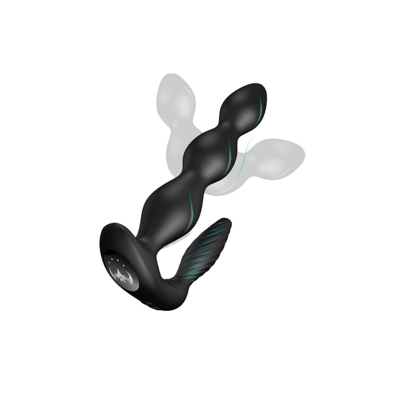 Wodoodporny stymulator punktu P (prostaty) oraz łechtaczki, sterowany pilotem