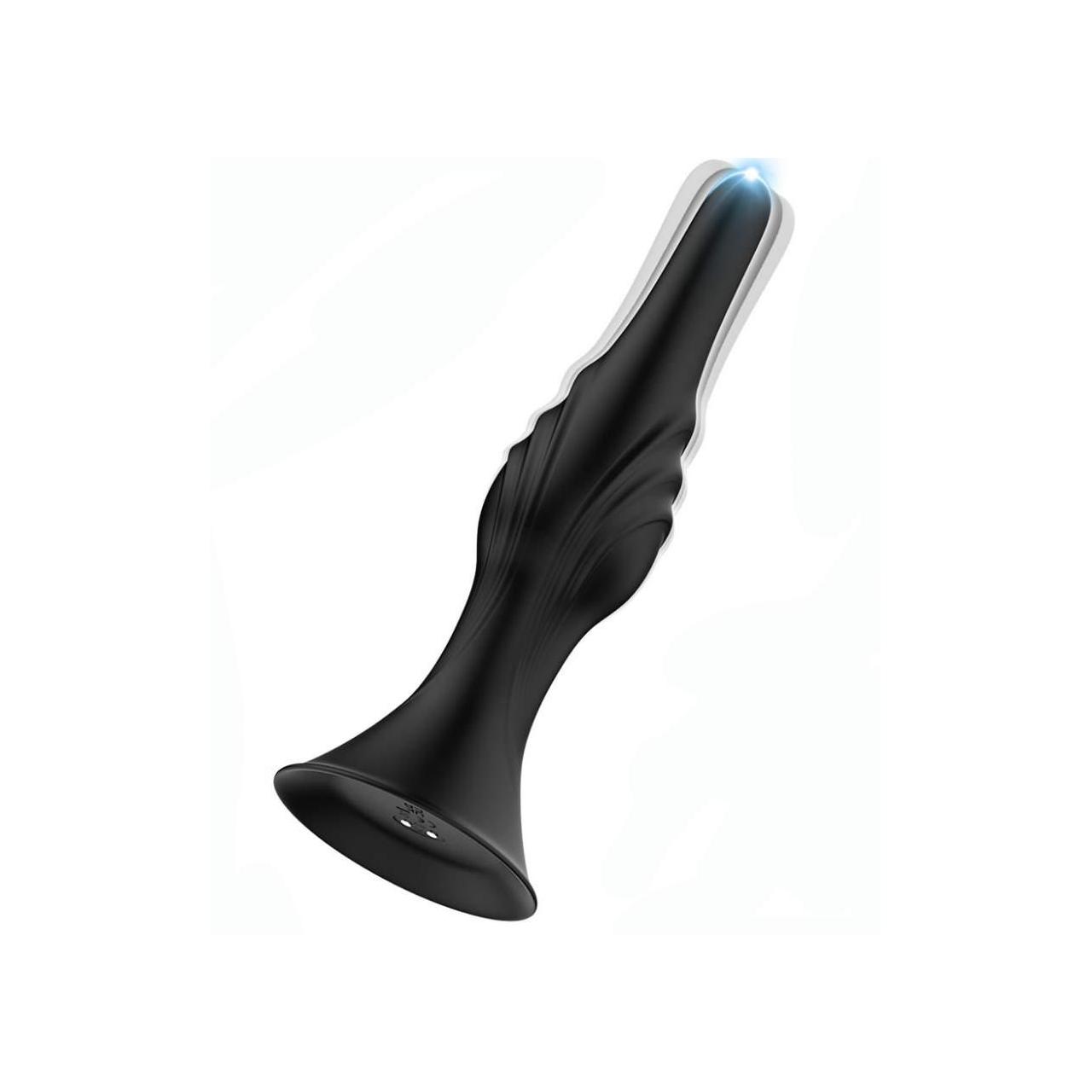 Korek analny silikonowy, wodoodporny z przyssawką - 9 trybów potężnych wibracji