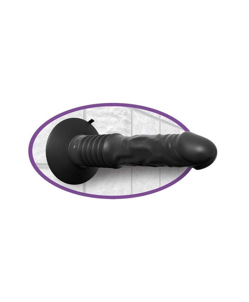 Wibrujący stymulator analny z ruchem pchającym