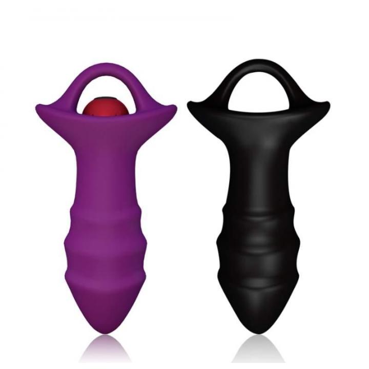 Silikonowy korek analny z wyjmowanym pociskiem wibrującym - 9 trybów pracy