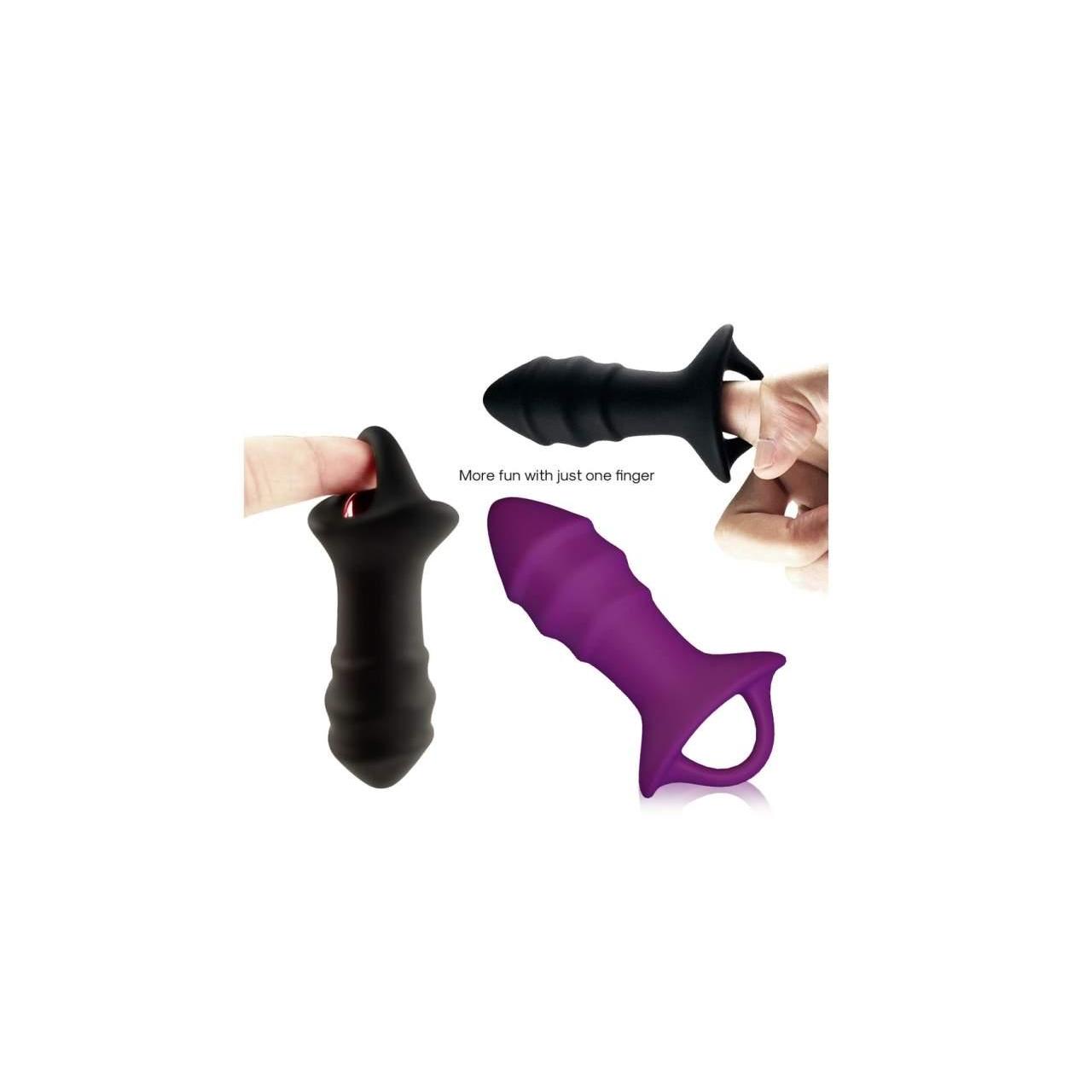 Silikonowy korek analny z wyjmowanym pociskiem wibrującym - 9 trybów pracy