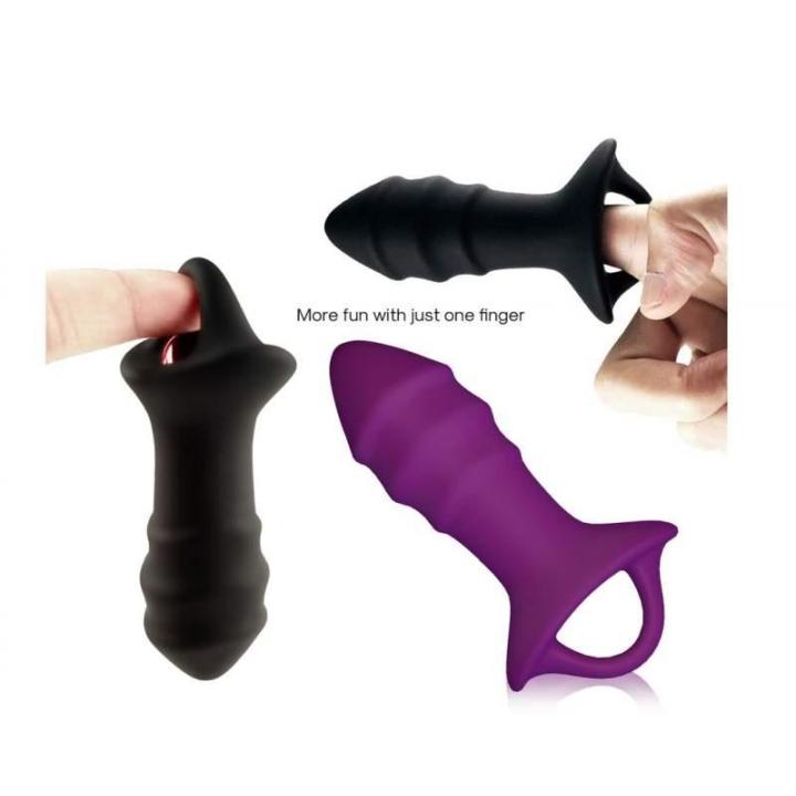 Silikonowy korek analny z wyjmowanym pociskiem wibrującym - 9 trybów pracy