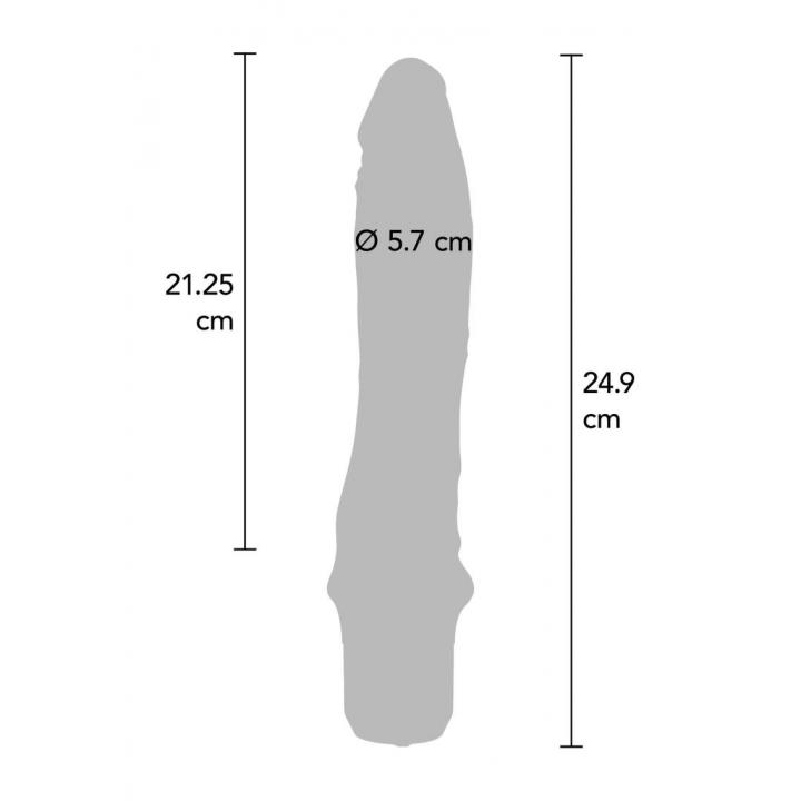 Duży fioletowy wibrator realistyczny 25 cm z silikonu