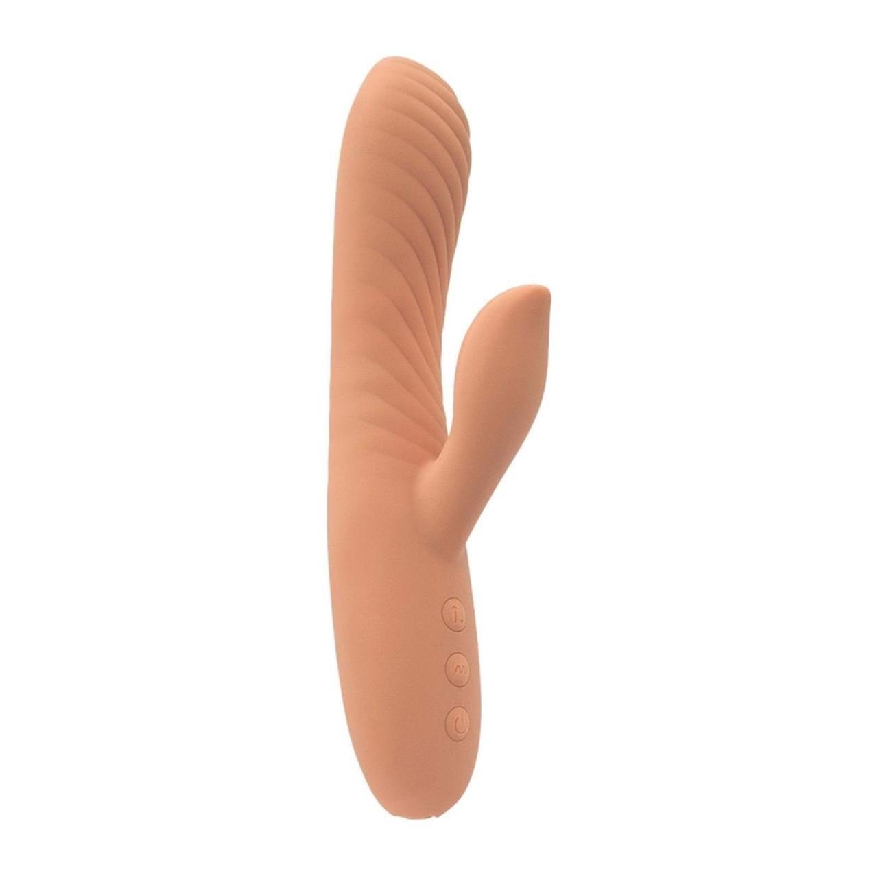 Wibrator z podwójnym silnikiem i ruchem góra-dół