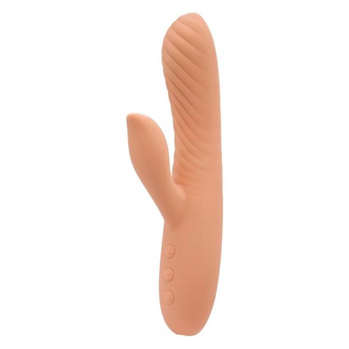 Wibrator z podwójnym silnikiem i ruchem góra-dół