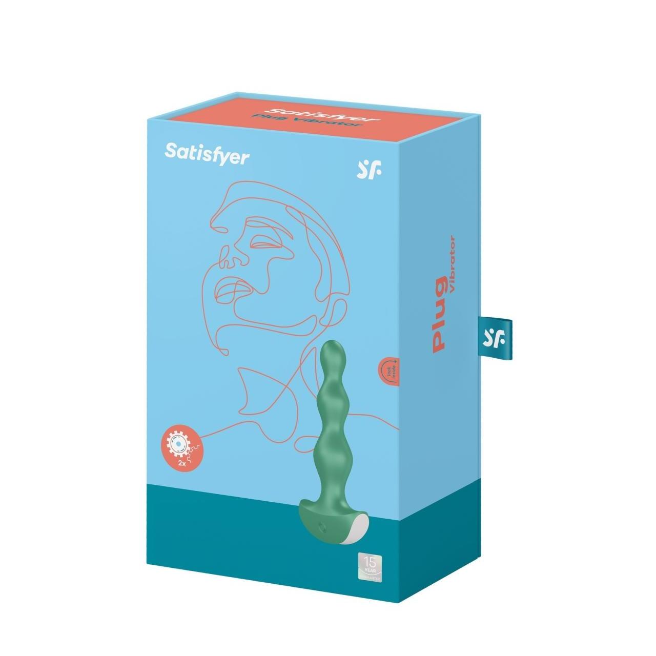 Korek analny z wibracjami o kształcie trzech kulek- 12 programów pracy