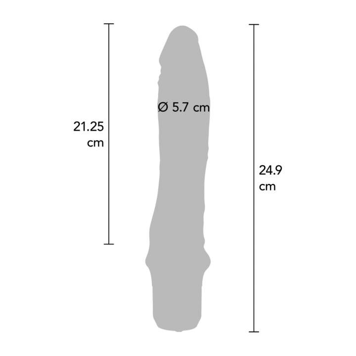 Duży fioletowy wibrator realistyczny 25 cm z silikonu