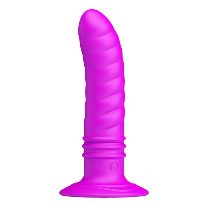 Wibrujący stymulator analny z delikatnym zagięciem z przyssawką- 10 trybów wibracji