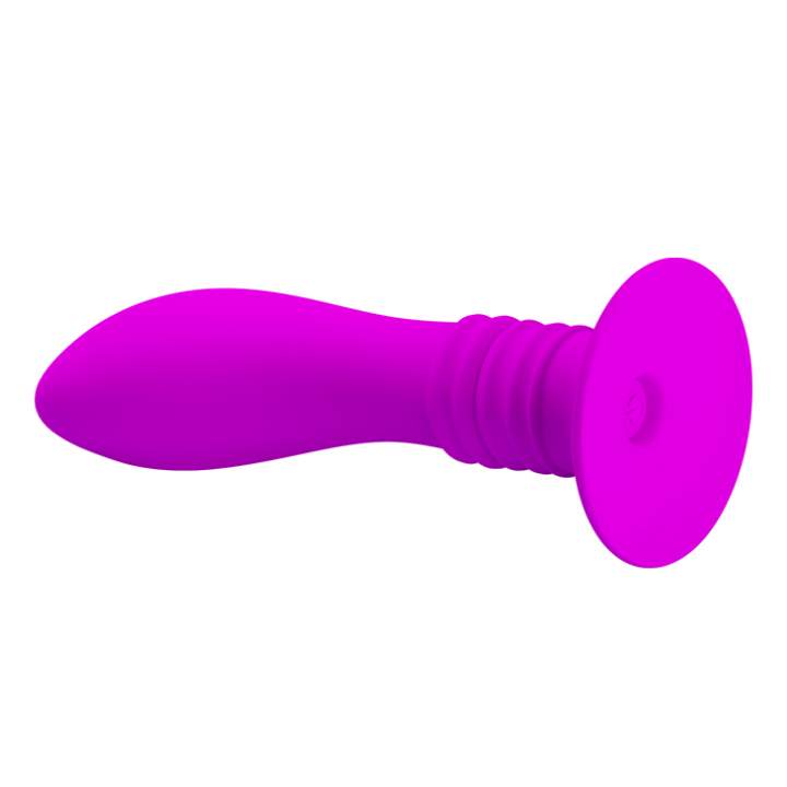 Korek analny do stymulacji puntku P (prostaty) z przyssawką- 10 trybów pracy
