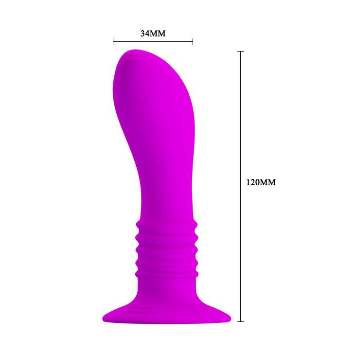 Korek analny do stymulacji puntku P (prostaty) z przyssawką- 10 trybów pracy