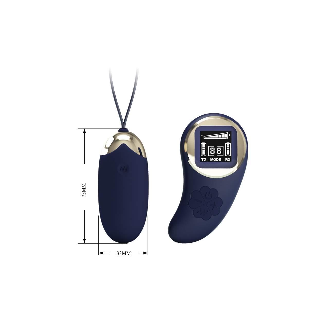 Eleganckie wibrujące jajeczko sterowane pilotem- 10 trybów wibracji