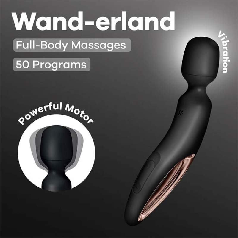 Elegancki masażer różdżka w rozmiarz XXL- 50 kombinacji wibracji