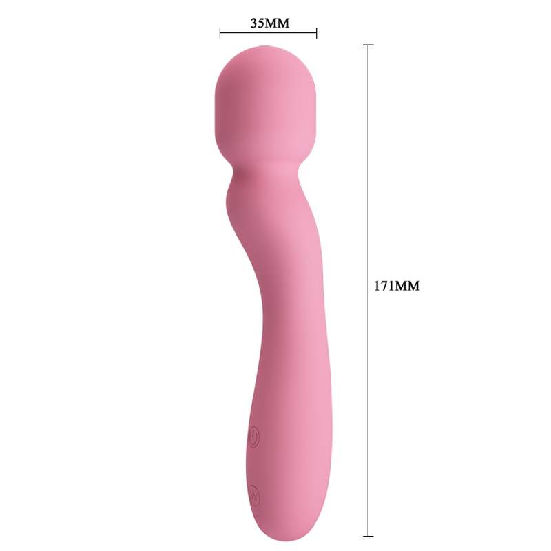 Masażer wibrujący z 30 różnymi funkcjami wibracji i mocnym, cichym silnikiem