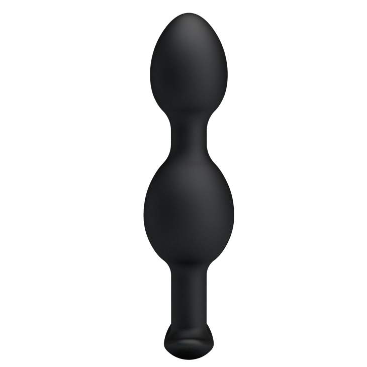 Silikonowy korek analny z dwiema wypustkami- 12,5cm