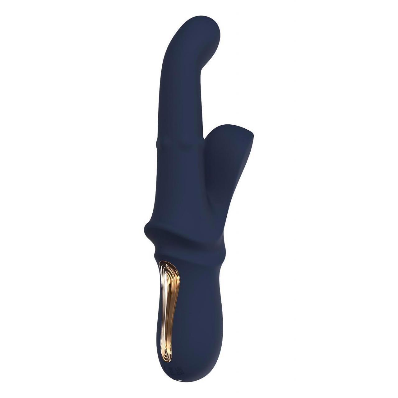 Luksusowy wibrator do podwójnej stymulacji z funkcją kołysania i ruchomymi kuleczkami