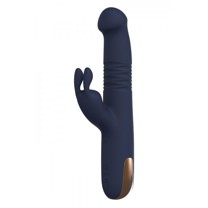 Luksusowy wibrator króliczek z ruchem góra-dół - 10 trybów wibracyjno-obrotowych