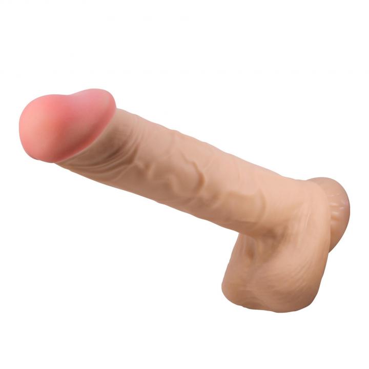 Realistyczne Dildo z ruchomą skórą i rdzeniem kręgowym - 26cm