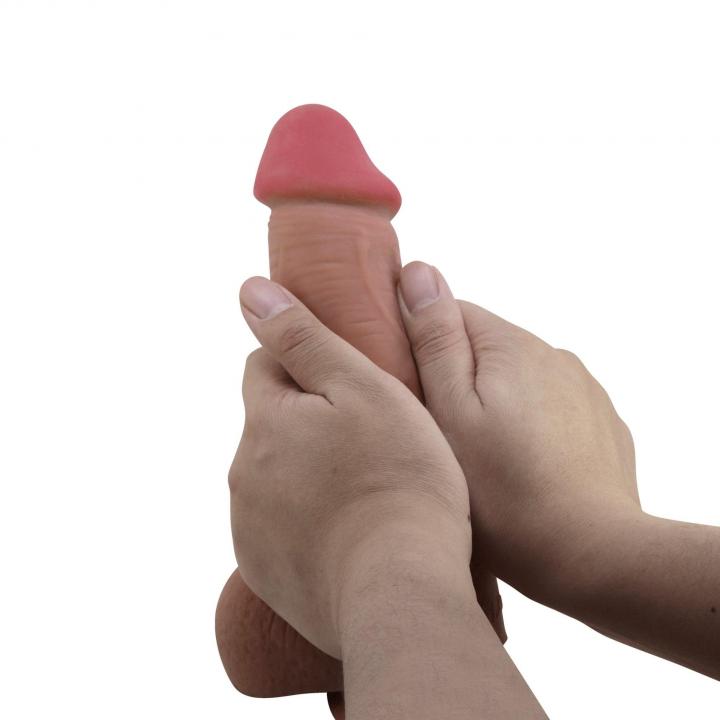 Realistyczne dildo z przyssawką i ruchomą skórką- 23,4cm