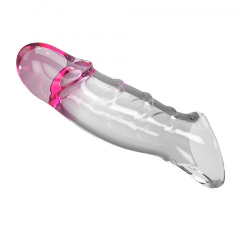 Transparentna nakładka na penisa - przedłużająca o 3cm