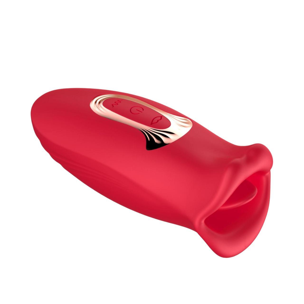 Nowoczesny masażer łechtaczki z języczkiem z funkcją gryzienia