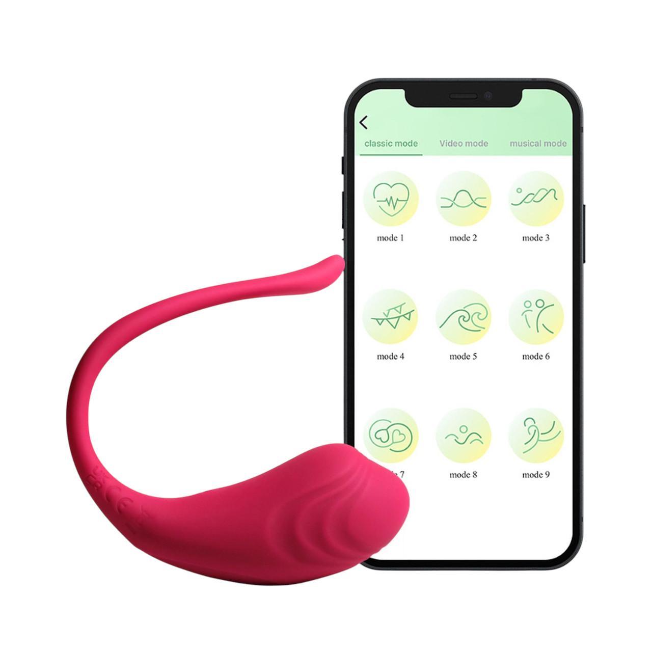 Eleganckie wibrujące jajeczko sterowane aplikacją- 9 trybów wibracji