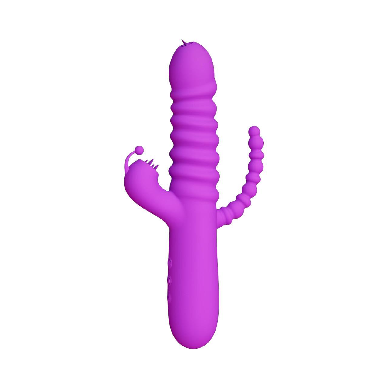 Wibrator z potrójną stymulacją: łecztaczki, puntku G i strefy analnej