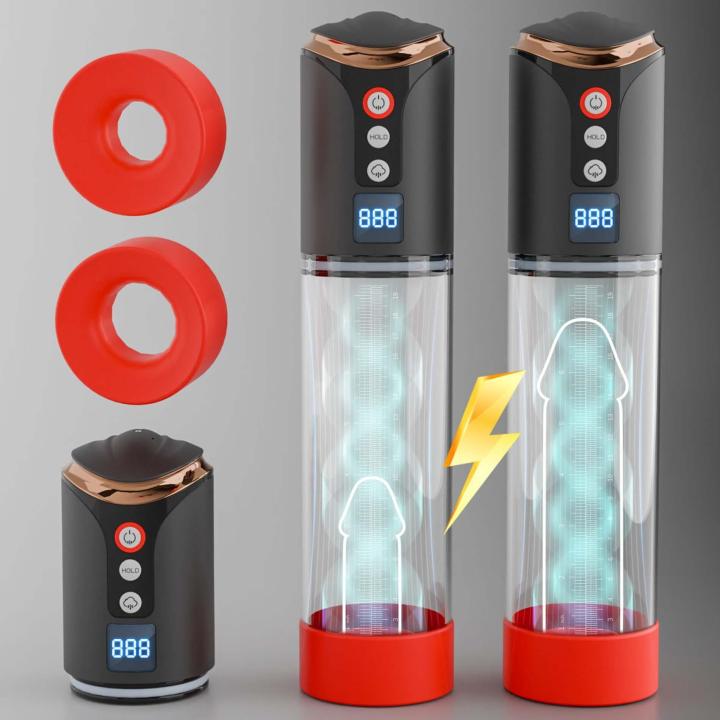 Pompka do powiększania Penisa dla mężczyzn z funcją ssania - 8 trybów