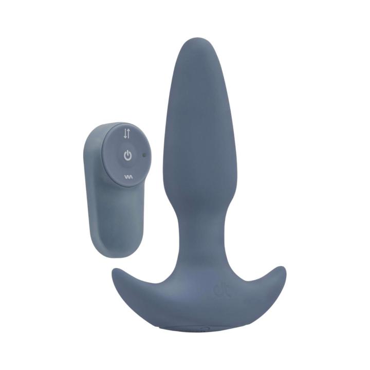 Korek analny silikonowy z funkcją ruchu góra-dół, sterowany pilotem