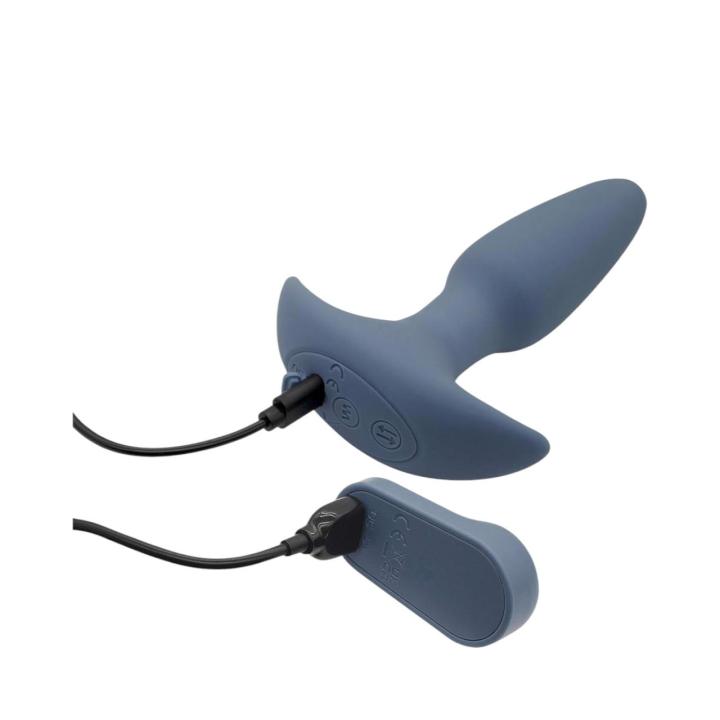 Korek analny silikonowy z funkcją ruchu góra-dół, sterowany pilotem