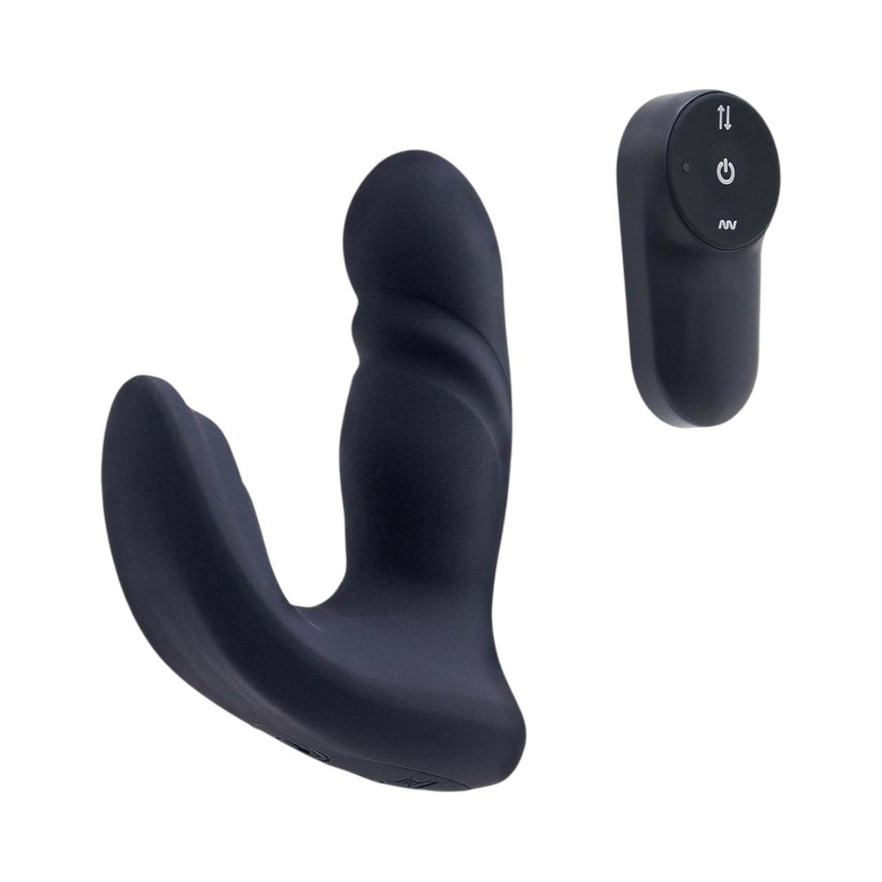 Podwójny wibrator 2w1 sterowany pilotem z funkcją ruchu góra-dół