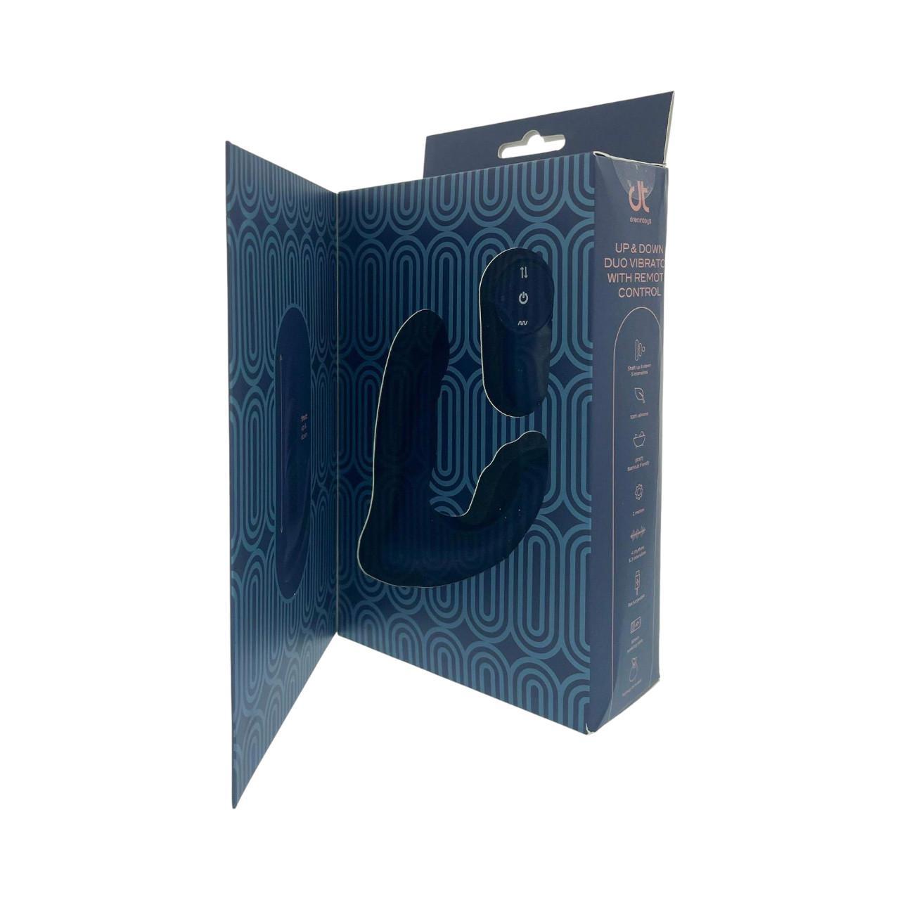 Podwójny wibrator 2w1 sterowany pilotem z funkcją ruchu góra-dół