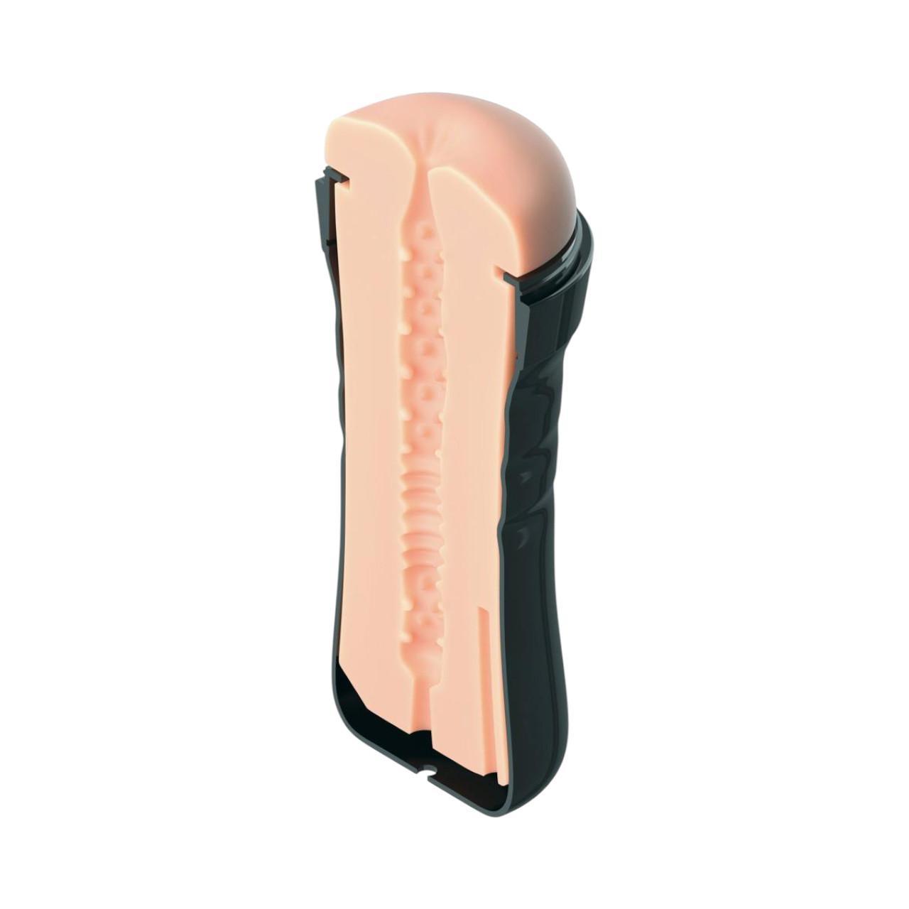 Masturbator dla mężczyzn z wbudowanym system regulacji ssania