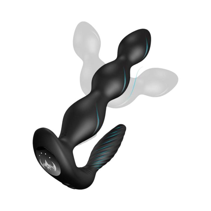 Wodoodporny stymulator punktu P (prostaty) oraz łechtaczki, sterowany pilotem