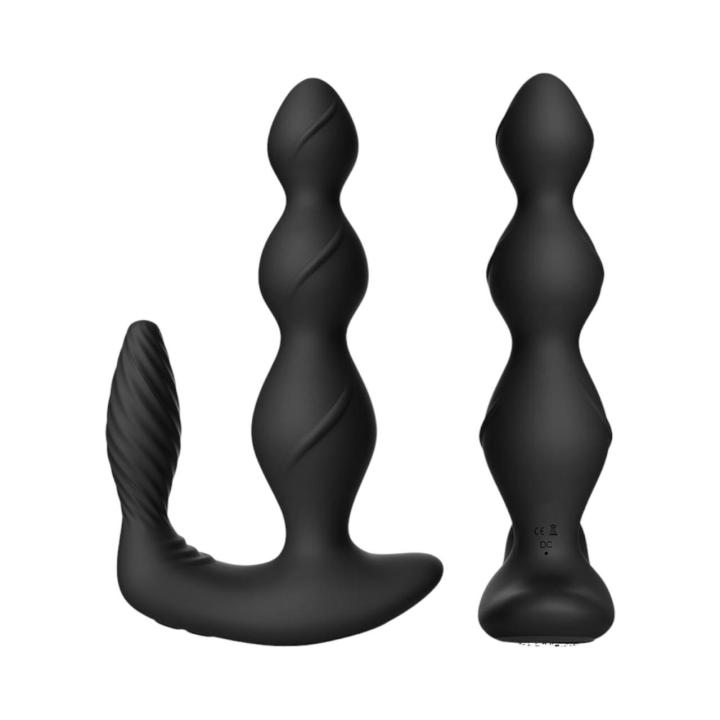 Wodoodporny stymulator punktu P (prostaty) oraz łechtaczki, sterowany pilotem