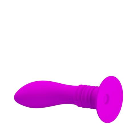 Korek analny do stymulacji puntku P (prostaty) z przyssawką- 10 trybów pracy