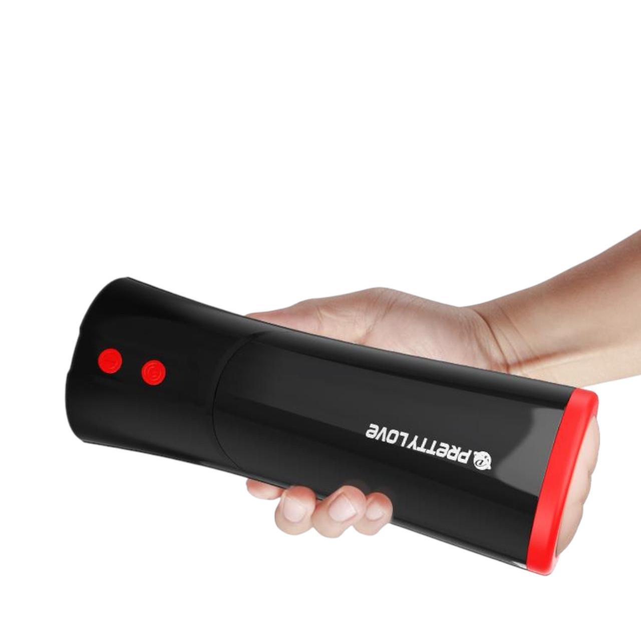 Masturbator realistyczny z funkcją pchania i wibracjami