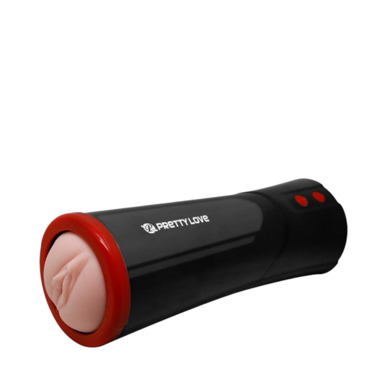 Masturbator realistyczny z funkcją pchania i wibracjami