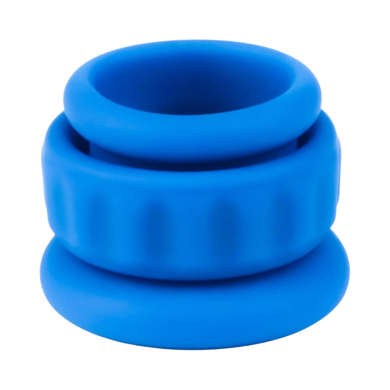 Elastyczny podwójny pierścień erekcyjny z żebrowaniem