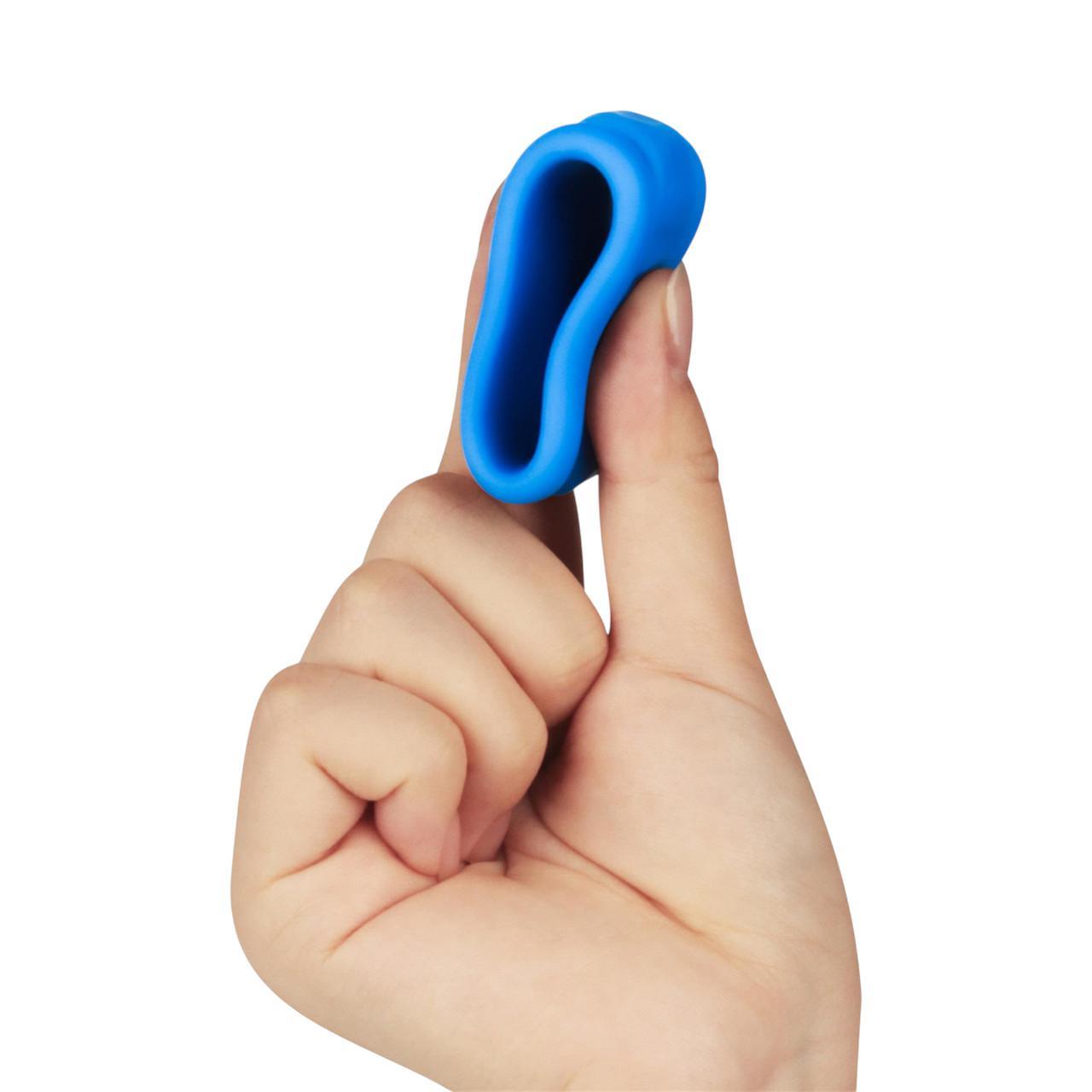 Elastyczny podwójny pierścień erekcyjny z żebrowaniem