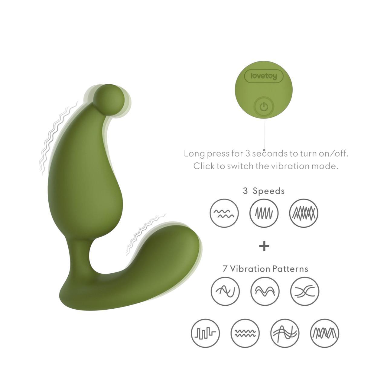 Innowacyjny masażer prostaty, wodoodporny- 10 różnych trybów wibracji